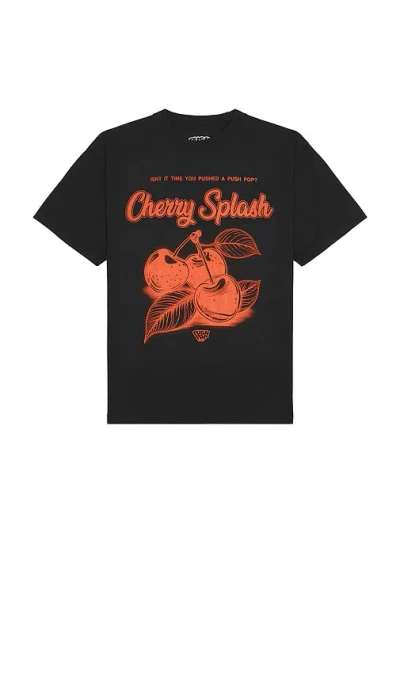Philcos Push Pop Cherry Splash Tee In Black