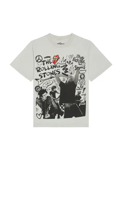 Philcos Rolling Stones Rock N Roll Tee In Gray
