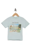 Philcos Seine & Eiffel Tower Graphic T-shirt In Blue