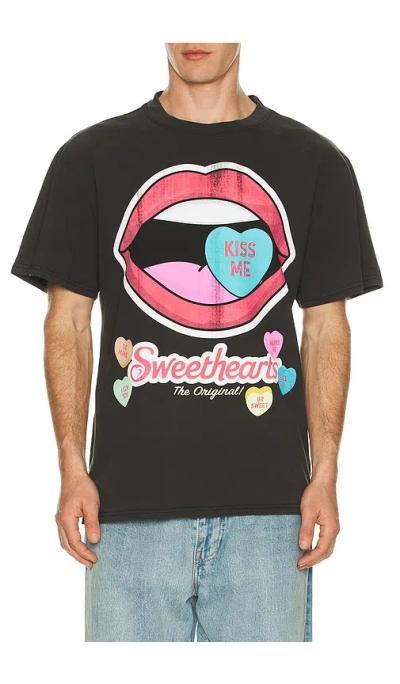 Philcos Sweethearts Kiss Me Tee In Black