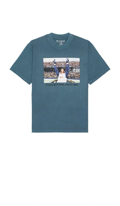 Philcos Talladega Nights If You Ain't First, You're Last Boxy Tee In Blue