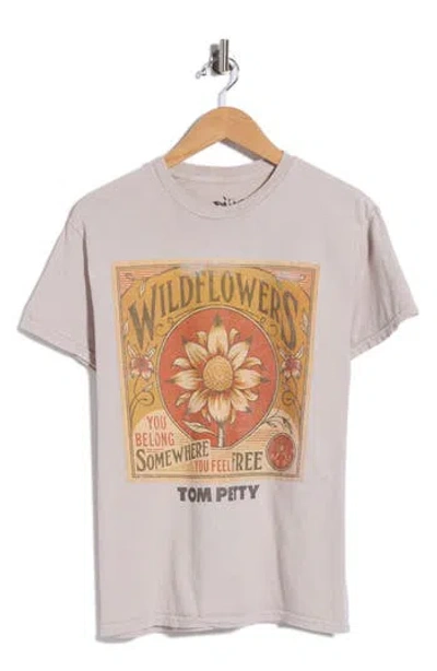 Philcos Tom Petty Wildflowers Graphic T-shirt In Brown