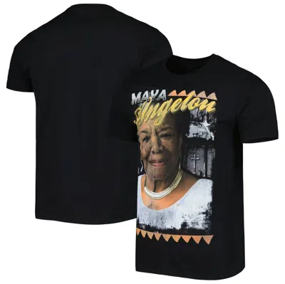 Philcos Men's And Women's Black Maya Angelou Graphic T-shirt