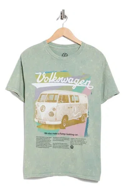 Philcos Volkswagen Retro Graphic T-shirt In Green