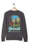 Philcos Yosemite Graphic Sweatshirt In Charcoal Pigment
