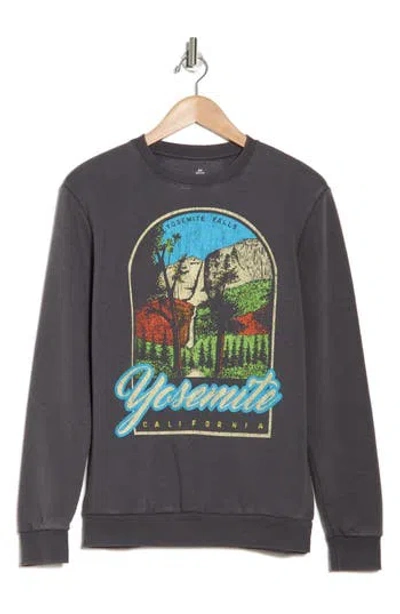 Philcos Yosemite Graphic Sweatshirt In Charcoal Pigment