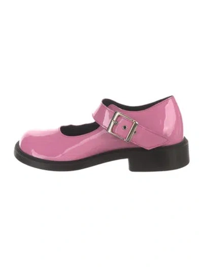 Pre-owned Phileo Patent Leather Mary Jane Flats In Pink