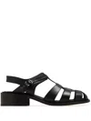 Phileo Pecheur Faux-leather Sandals In Black