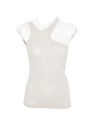 Philia Loft Cut-out Top In Gray