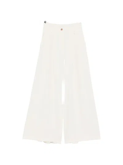 Philia Loft Pleated Pants In Neutral