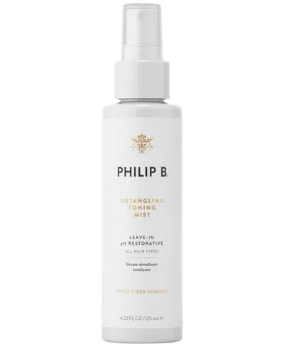 Philip B Detangling Toning Mist, 4.23 Oz. In Transparent