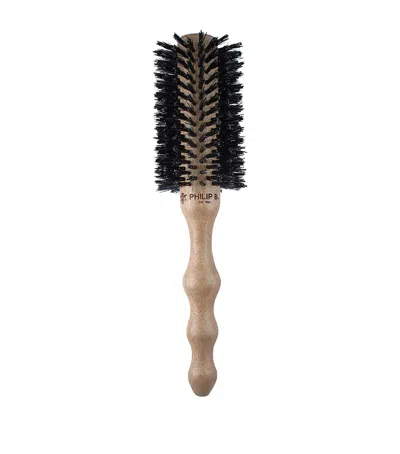 Philip B Mahogany Large Round Hairbrush