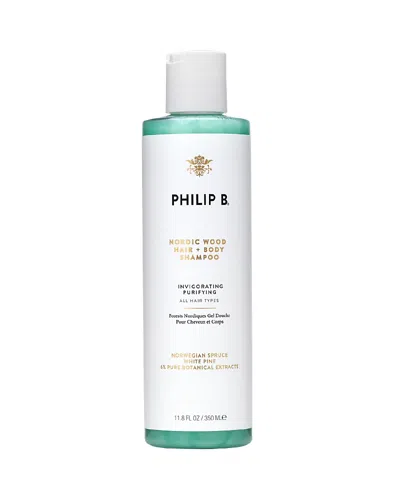 Philip B - Nordic Wood Hair + Body Shampoo (invigorating Purifying - All Hair Types) 350ml/11.8oz In White