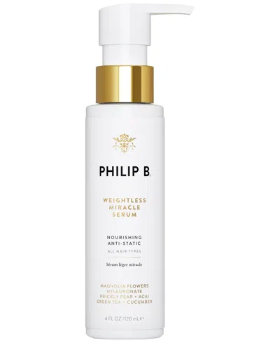 Philip B Weightless Miracle Serum, 4.23 Oz. In Transparent