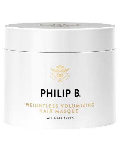 Philip B Weightless Volumizing Hair Masque, 8 Oz. In Transparent