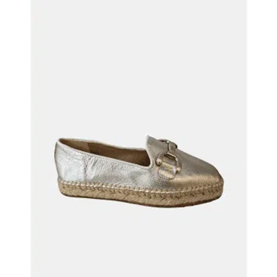 Philip Hog Denise Horsebit Leather Espadrille Brown