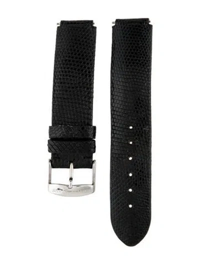 Pre-owned Philip Stein 18mm Watch Strap In Black
