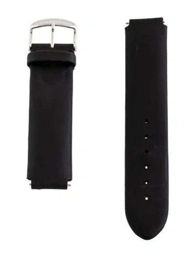 Pre-owned Philip Stein 18mm Watch Strap In Black