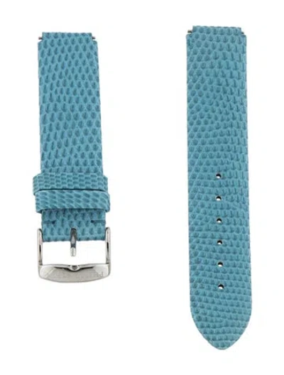 Pre-owned Philip Stein 18mm Watch Strap In Blue