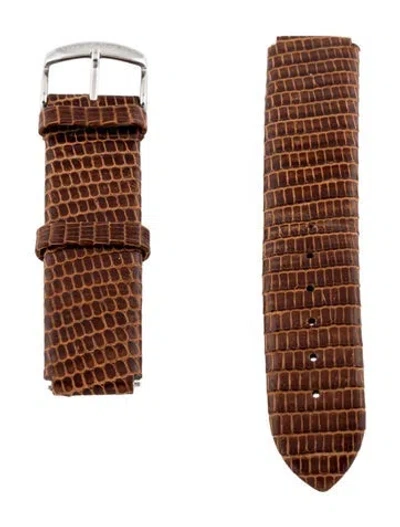 Pre-owned Philip Stein 18mm Watch Strap In Brown