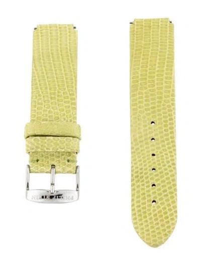 Pre-owned Philip Stein 18mm Watch Strap In Green