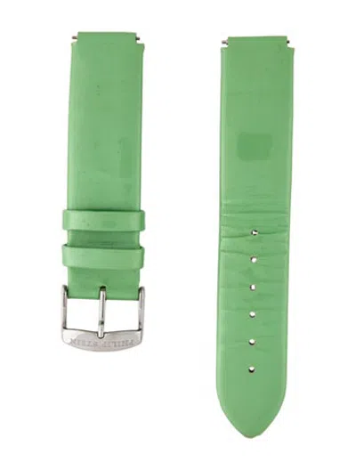 Pre-owned Philip Stein 18mm Watch Strap In Green