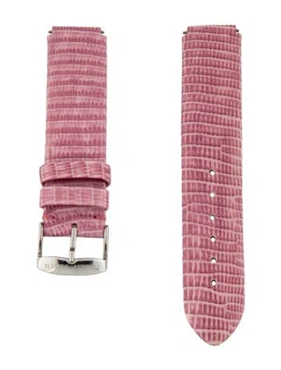 Pre-owned Philip Stein 18mm Watch Strap In Orange