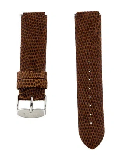 Pre-owned Philip Stein 21mm Watch Strap In Brown