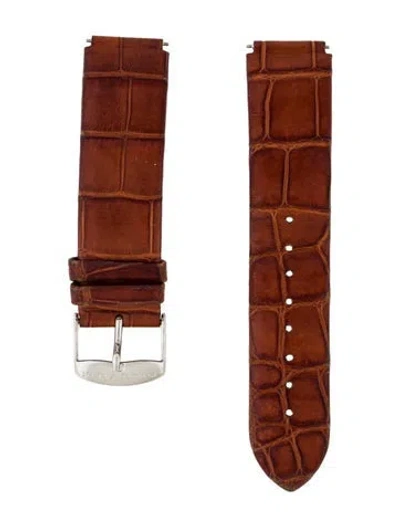 Pre-owned Philip Stein 21mm Watch Strap In Brown
