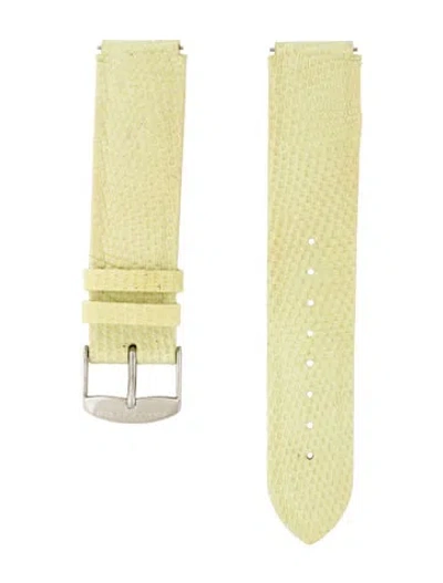 Pre-owned Philip Stein 21mm Watch Strap In Yellow