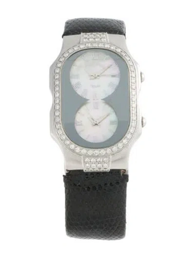 Pre-owned Philip Stein Classic Diamond Teslar Watch In Multi