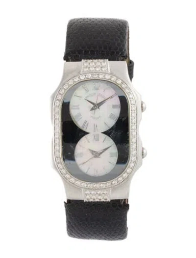 Pre-owned Philip Stein Classic Diamond Teslar Watch In Multi