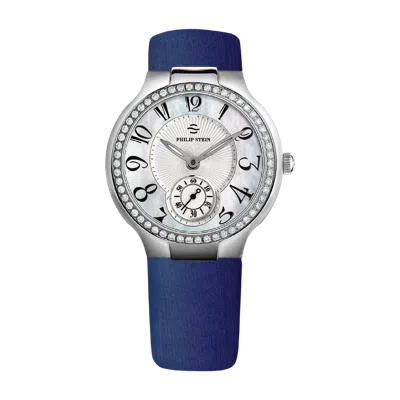 Philip Stein Classic Round Large - Model 42d-fmop-inbl In White