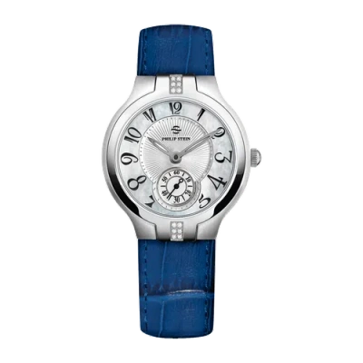 Pre-owned Philip Stein Classic Round Small - Model 41sd-fmop-cstabl Watch