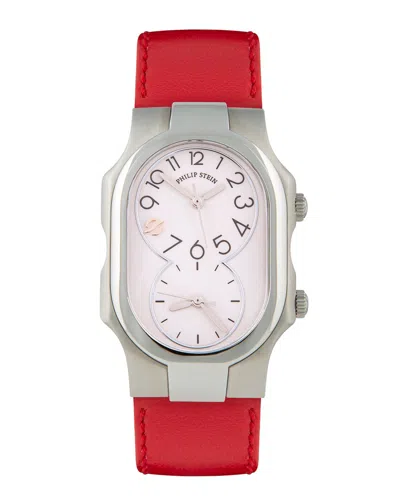 Philip Stein Men's Slim Watch In Red