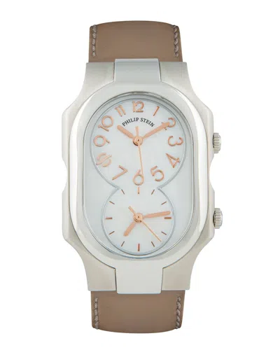 Philip Stein Men's Slim Watch In Brown