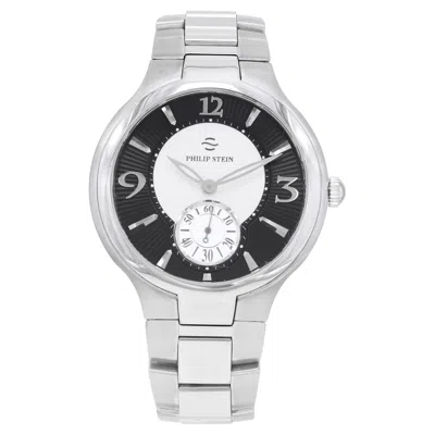 Pre-owned Philip Stein Signature Novalties Stainless Steel Quartz Mens Watch 43-mbw-ss In Multi