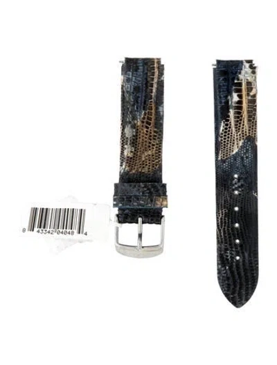 Pre-owned Philip Stein Strap In Blue