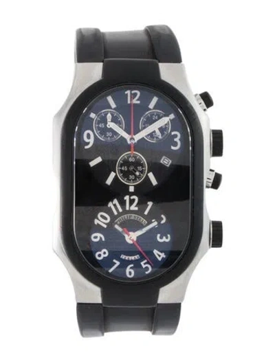 Pre-owned Philip Stein Teslar Chronograph Watch In Multi