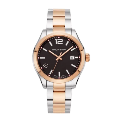 Pre-owned Philip Stein Traveler Large - Model 92trg-cbkrg-sstrg Watch