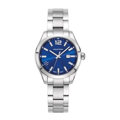 Pre-owned Philip Stein Traveler Small - Model 91-cbl-ss Watch