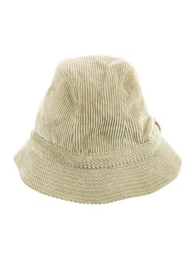 Pre-owned Philip Treacy Bucket Hat In Green