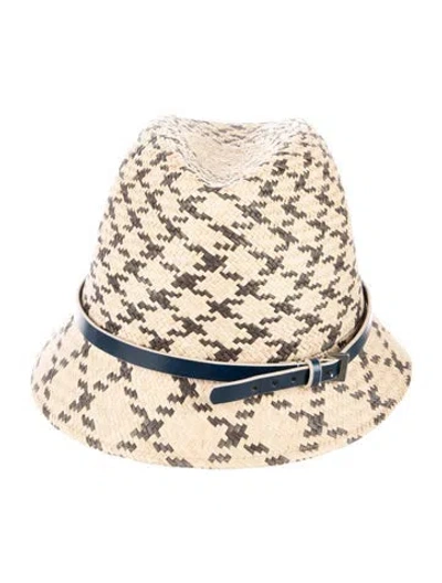 Pre-owned Philip Treacy Straw Brim Hat In Neutrals
