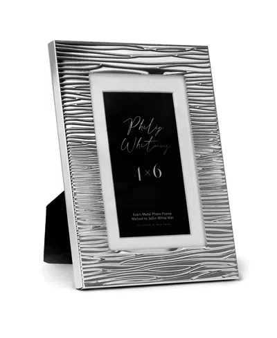 Philip Whitney Julie Metal Picture Frame, 4" X 6" In Silver
