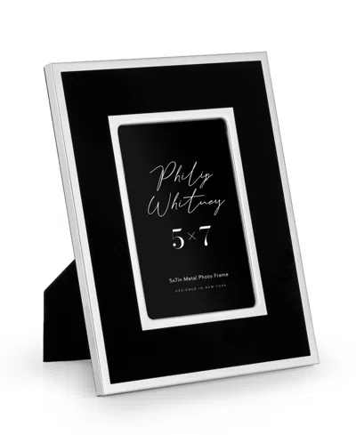 Philip Whitney Velvet Picture Frame, 5" X 7", Macy's Exclusive In Black