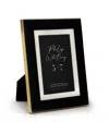 Philip Whitney Vera Metal Picture Frame, 5" X 7" In Black  Gold