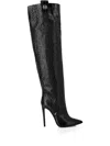 Philipp Plein 120mm Crocodile-embossed Boots In Black