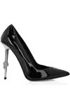 Philipp Plein 120mm Decolette Leather Pumps