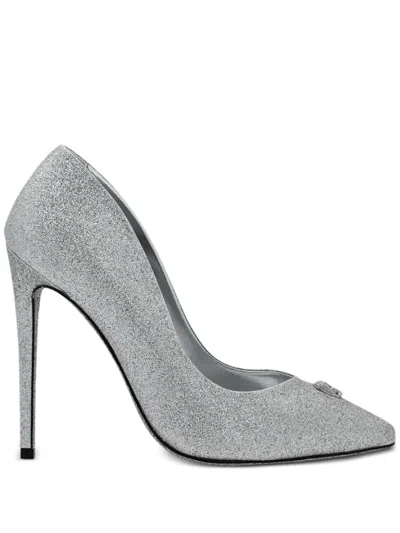 PHILIPP PLEIN 120MM GLITTERED PUMPS
