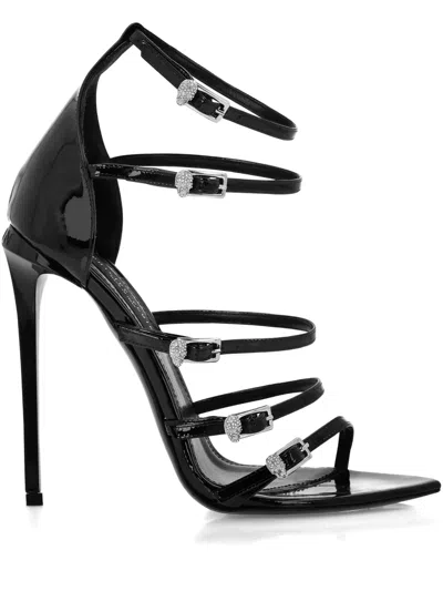 Philipp Plein 120mm Mignon Sandals In Black